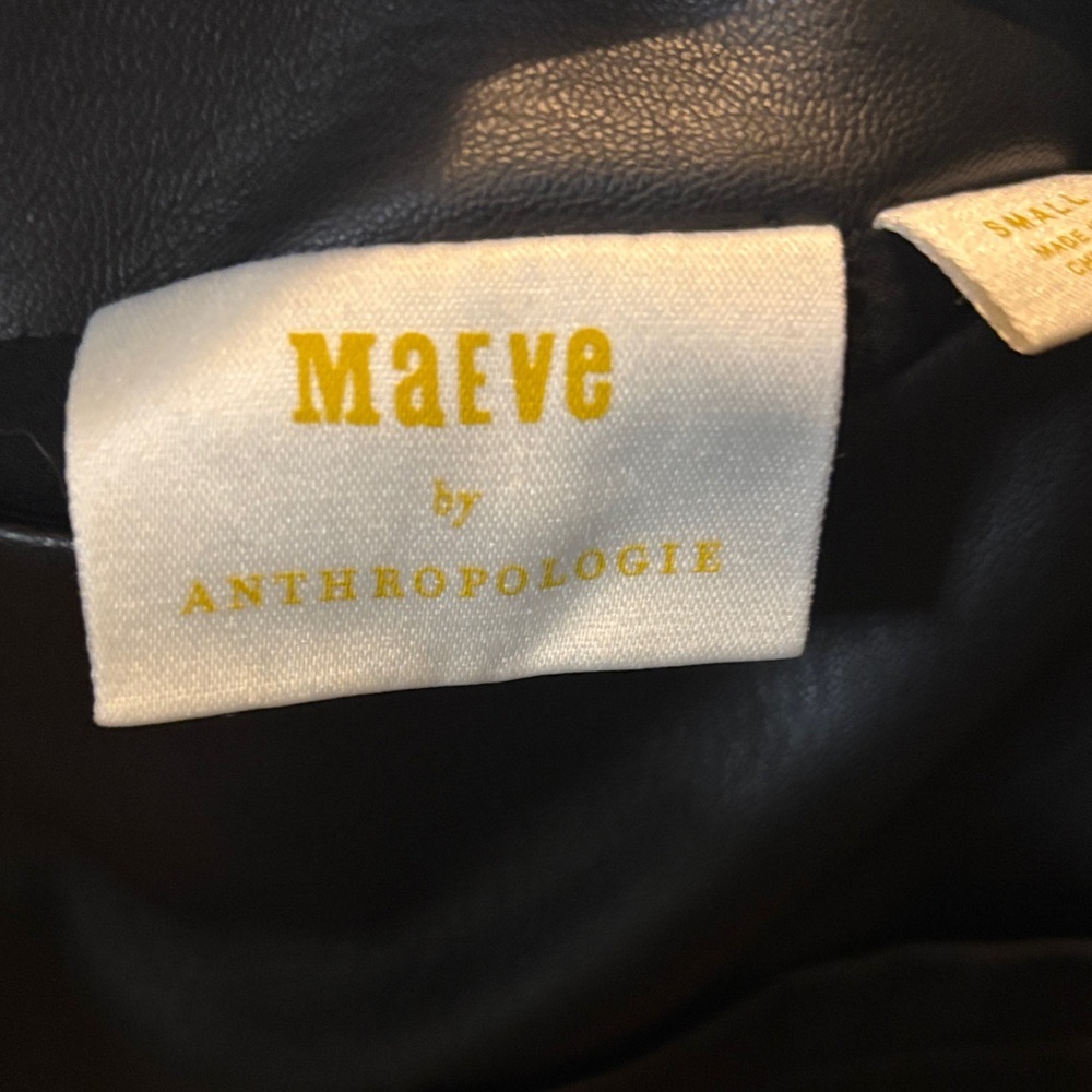 Anthropologie Black Mini Skirt with Front Pockets - Picture 6 of 10